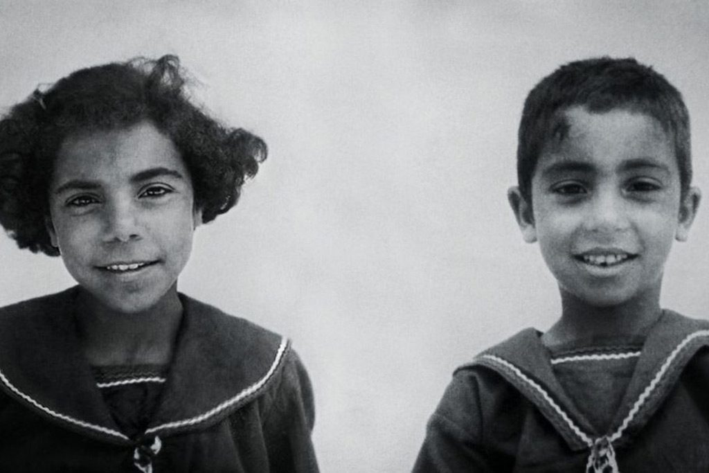 Orphaned children whose parents had been killed at Deir Yassin. IDF archive / Still from the film ‘Born in Deir Yassin’ | Photo via: Jews for Justice for Palestinians (jfjfp)